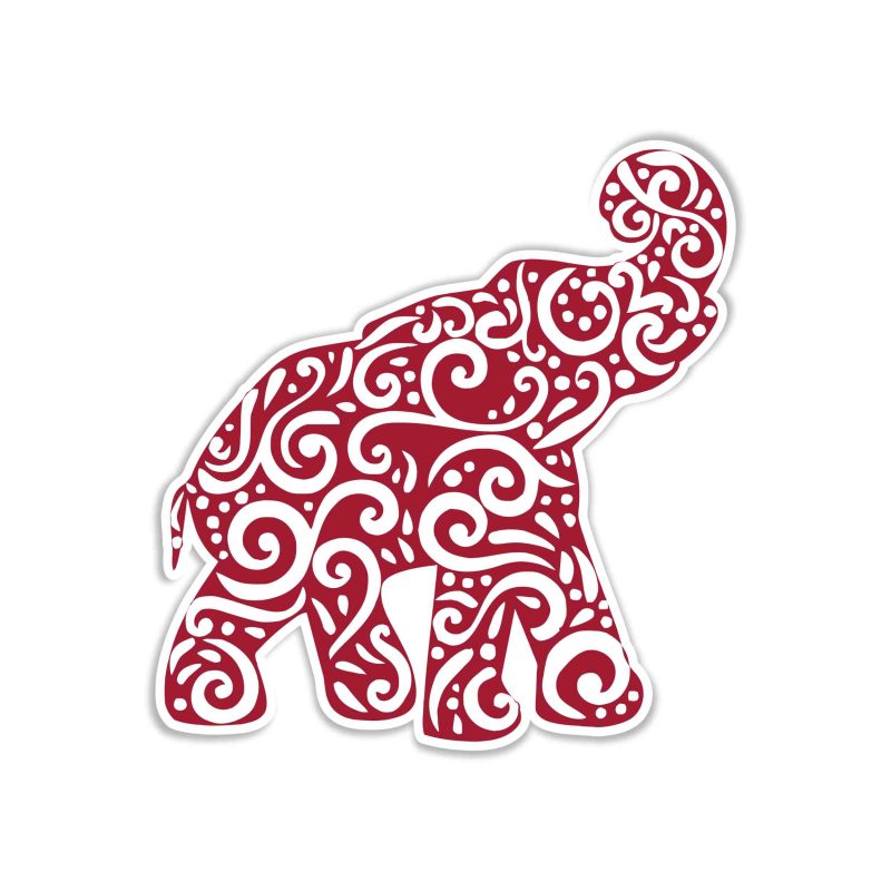 Alabama Crimson Tide Full Color Vinyl Decal - Custom Size