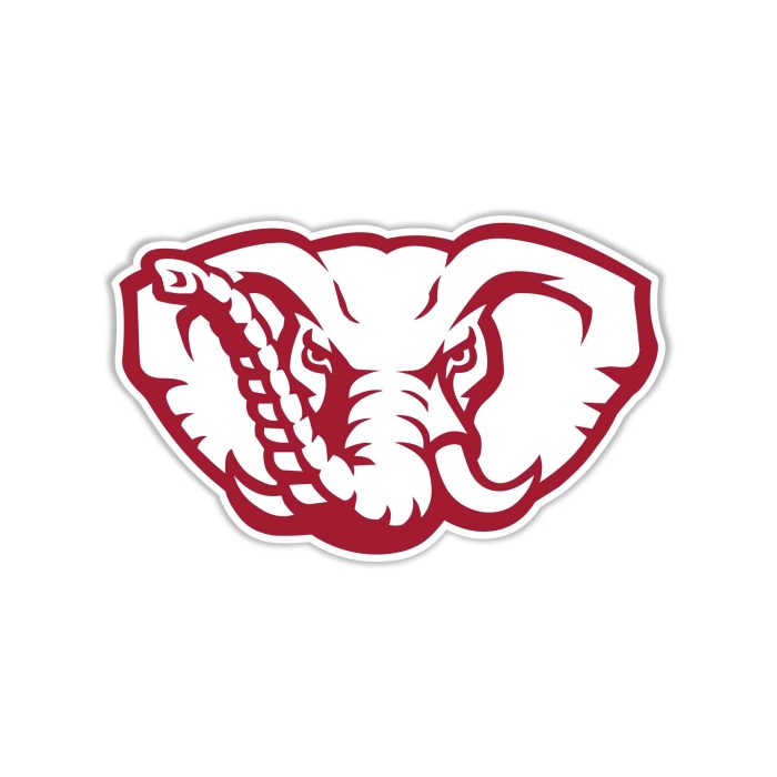 Alabama Crimson Tide Full Color Vinyl Decal - Custom Size