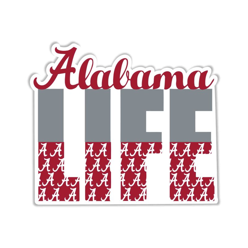 Alabama Crimson Tide Full Color Vinyl Decal - Custom Size