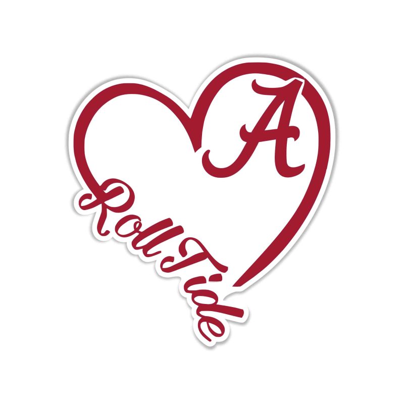 Alabama Crimson Tide Full Color Vinyl Decal - Custom Size
