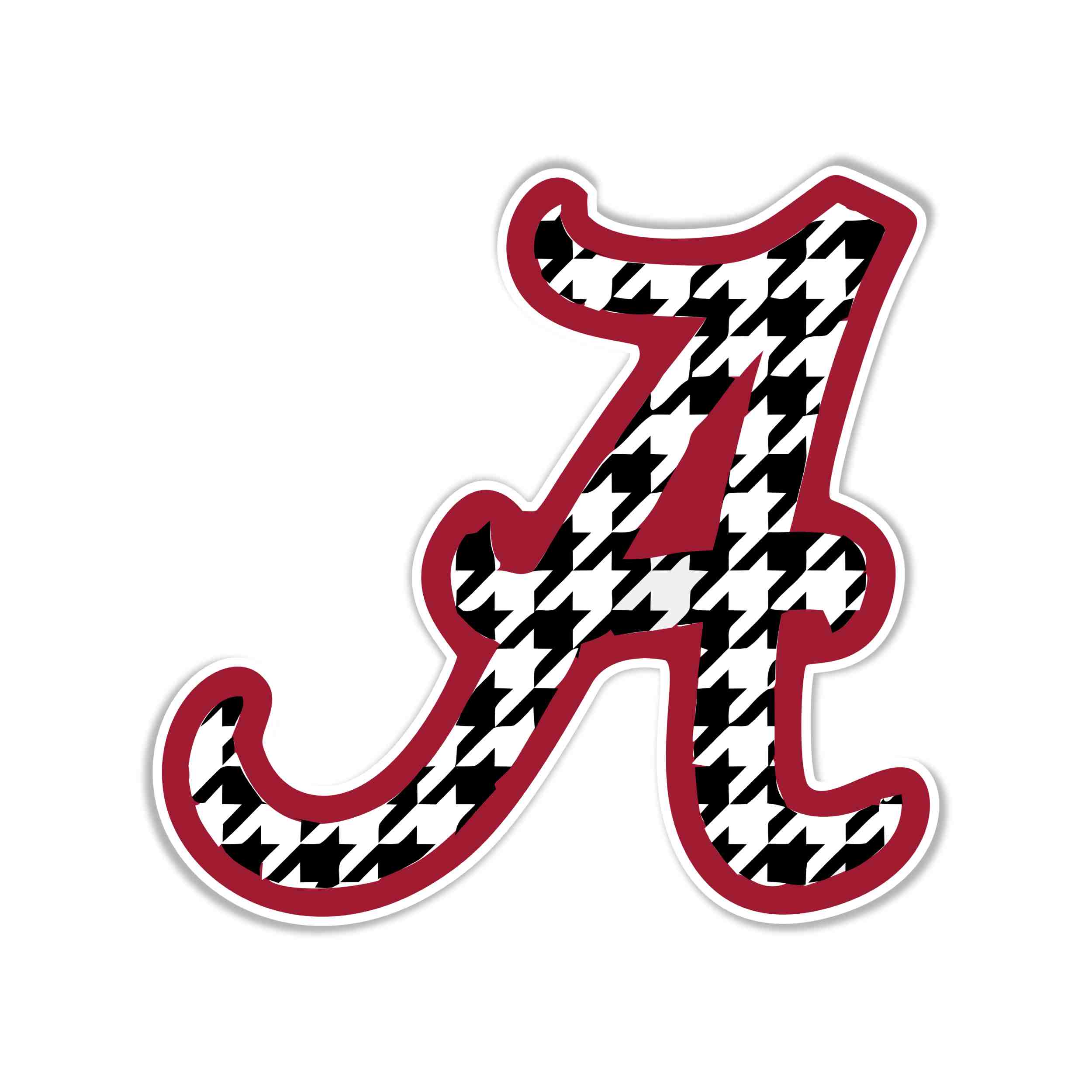 Alabama Crimson Tide Full Color Vinyl Decal - Custom Size