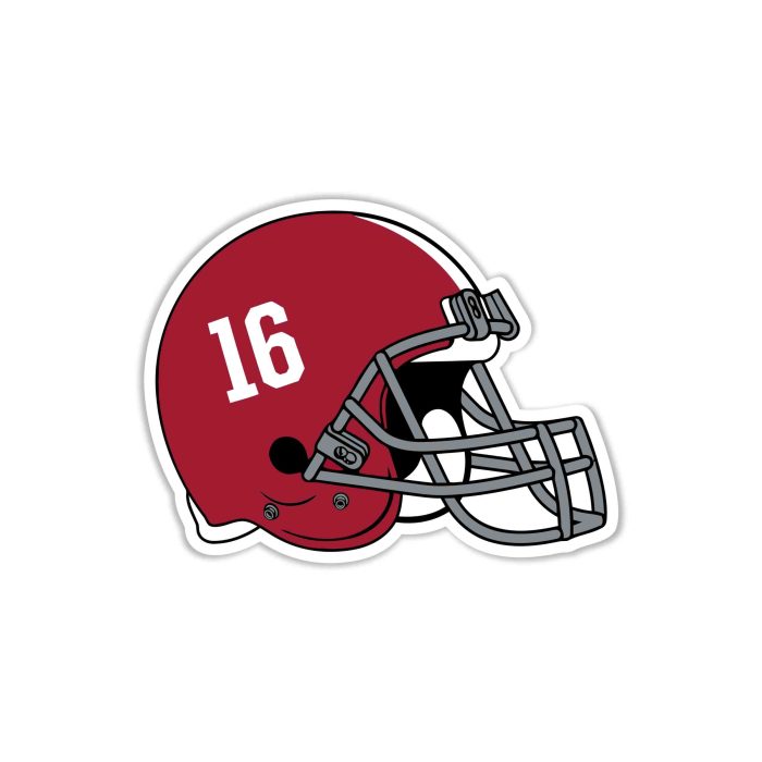 Alabama Crimson Tide Full Color Vinyl Decal - Custom Size