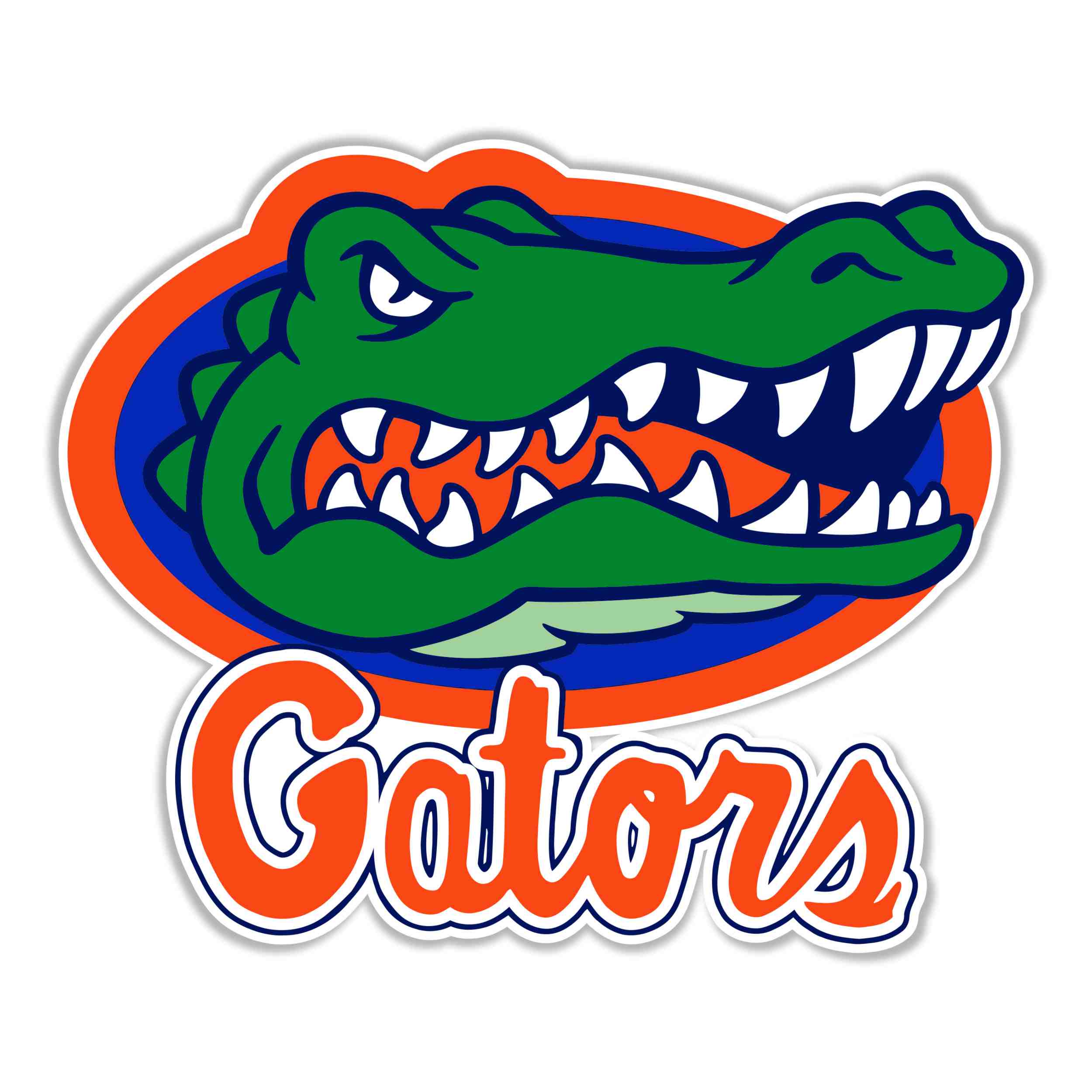Florida Gators Full Color Vinyl Decal - Custom Size