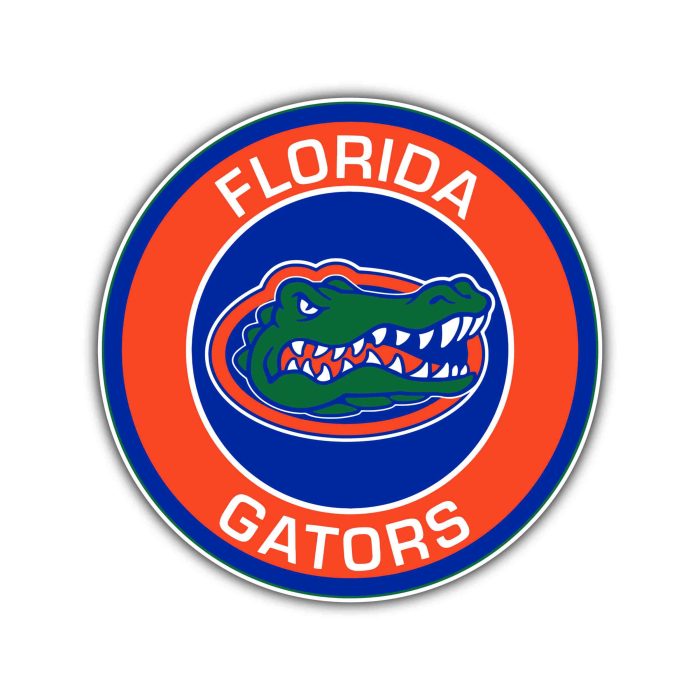Florida Gators Full Color Vinyl Decal - Custom Size