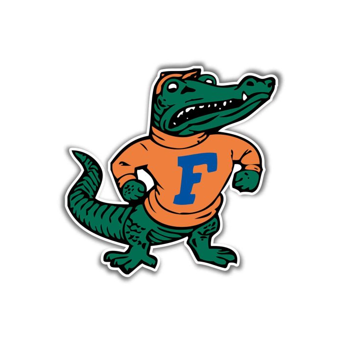Florida Gators Full Color Vinyl Decal - Custom Size