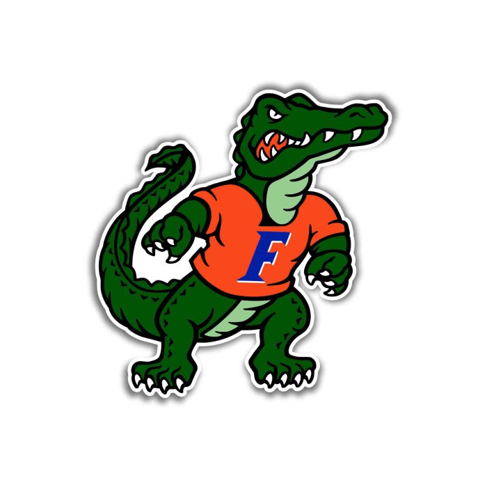 Florida Gators Full Color Vinyl Decal - Custom Size