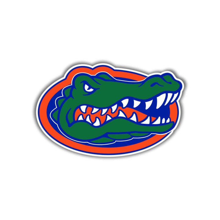 Florida Gators Full Color Vinyl Decal - Custom Size