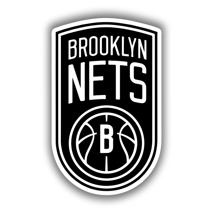 Brooklyn Nets - Full Color Vinyl Sticker - Custom Size