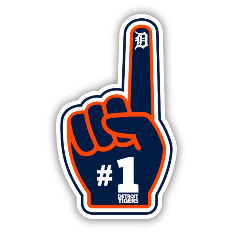Detroit Tigers - Number 1 finger - Temporary Tattoo
