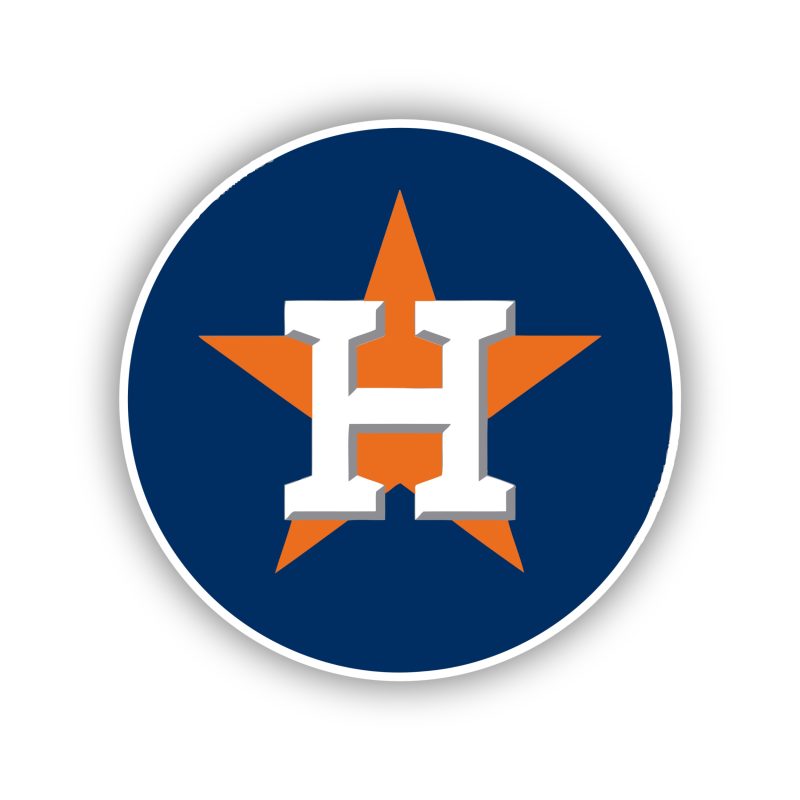 Houston Astros - Blue Circle - Temporary Tattoo