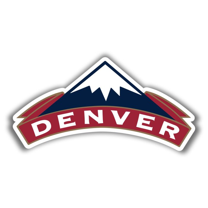 Denver Nuggets - Mountain With Name - Temporary Tattoo