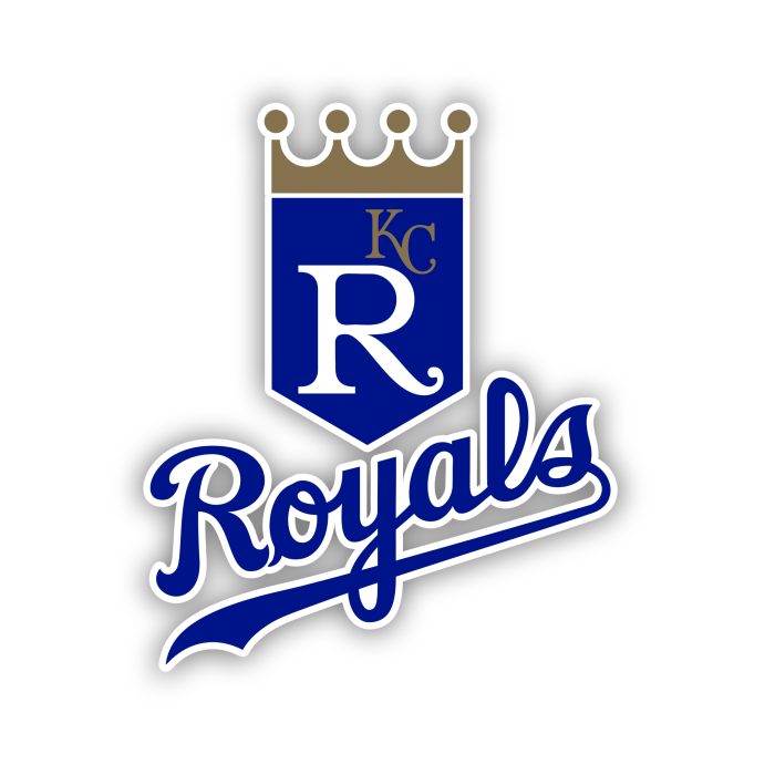 Kansas City Royals - Dark Blue Shield with Royals - Temporary Tattoo