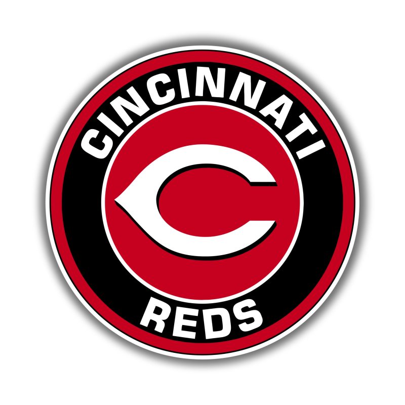 Cincinnati Reds - Black and Red Circle - Temporary Tattoo