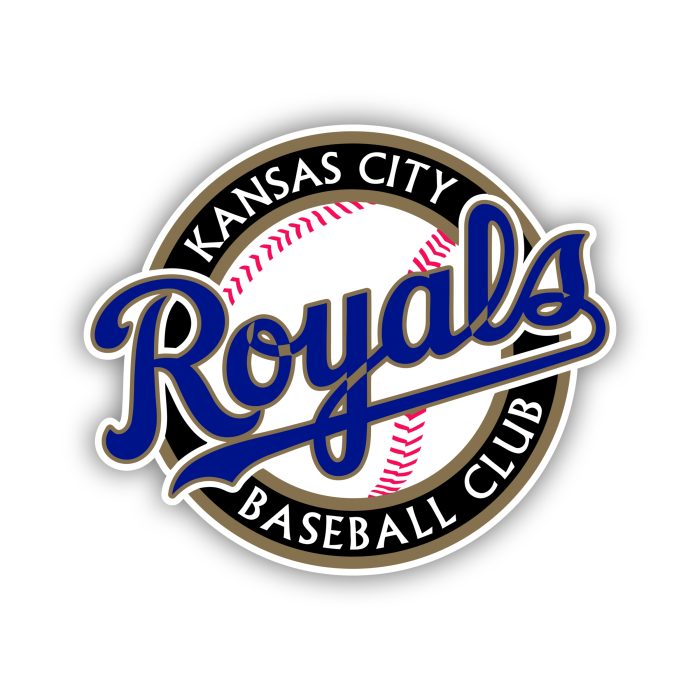 Kansas City Royals - Circle With Baseball Club - Temporary Tattoo