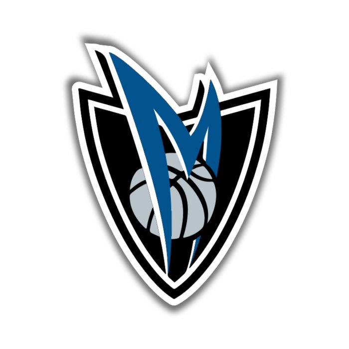 Dallas Mavericks - Shield With M - Temporary Tattoo