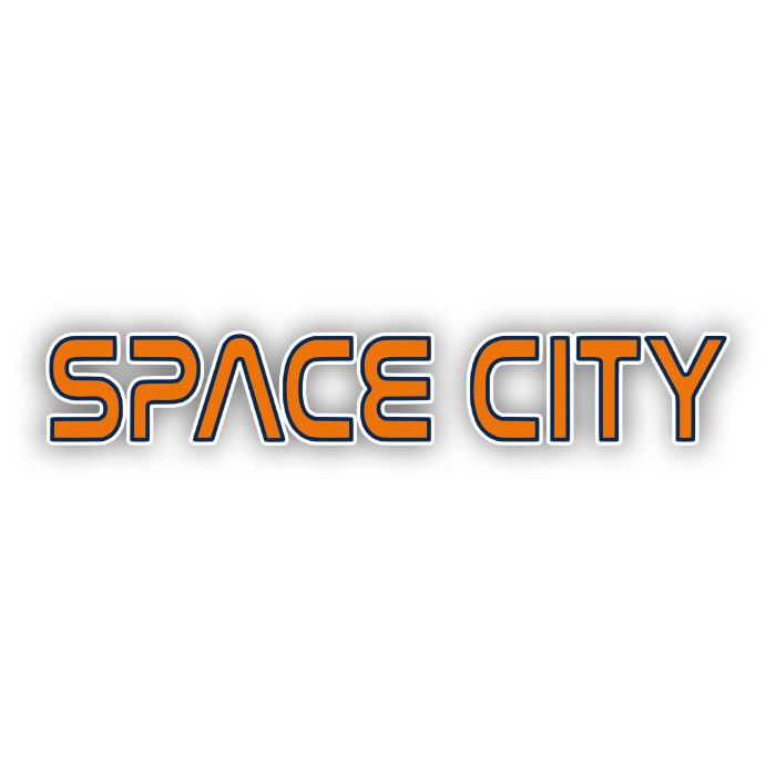 Houston Astros - Space City - Full Color Vinyl Sticker - Custom Size