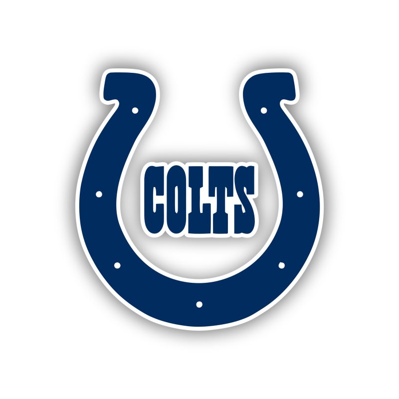 Indianapolis Colts - Horseshoe with Name - Temporary Tattoo