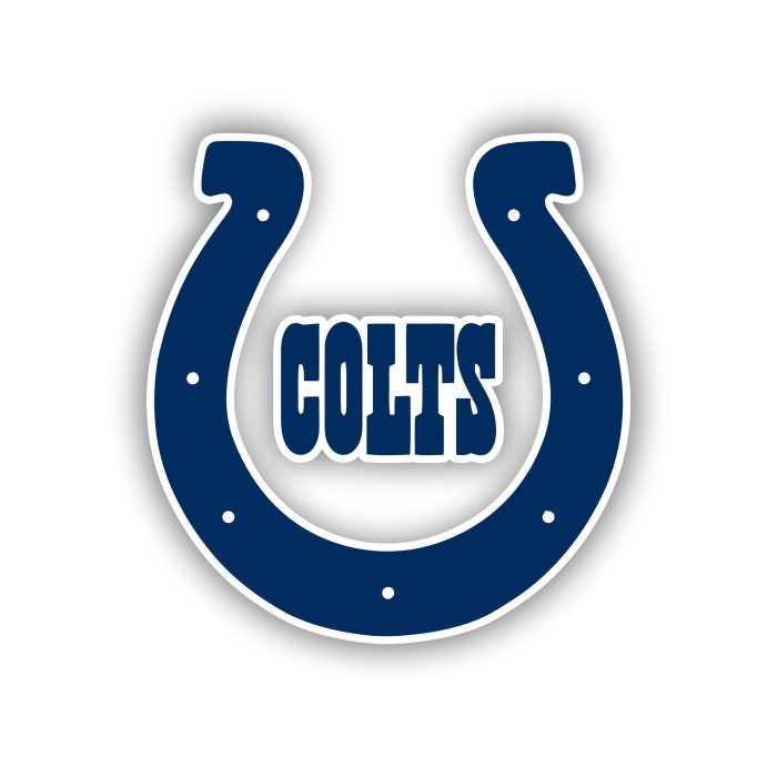 Indianapolis Colts Full Color Vinyl Sticker - Custom Size