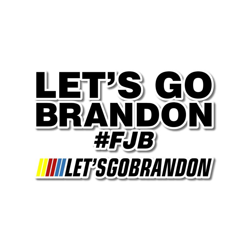 Let's Go Brandon Full Color Vinyl Decal - Custom Size