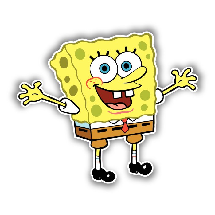 Spongebob - Full Color Vinyl Decal - Custom Size