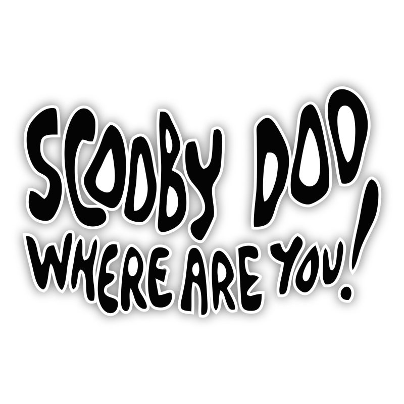 Scooby Doo Where Are You - Full Color Vinyl Decal
