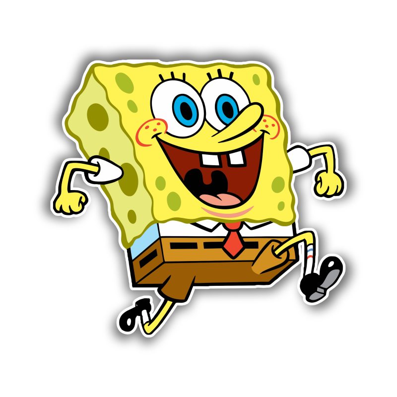 Spongebob - Full Color Vinyl Decal - Custom Size