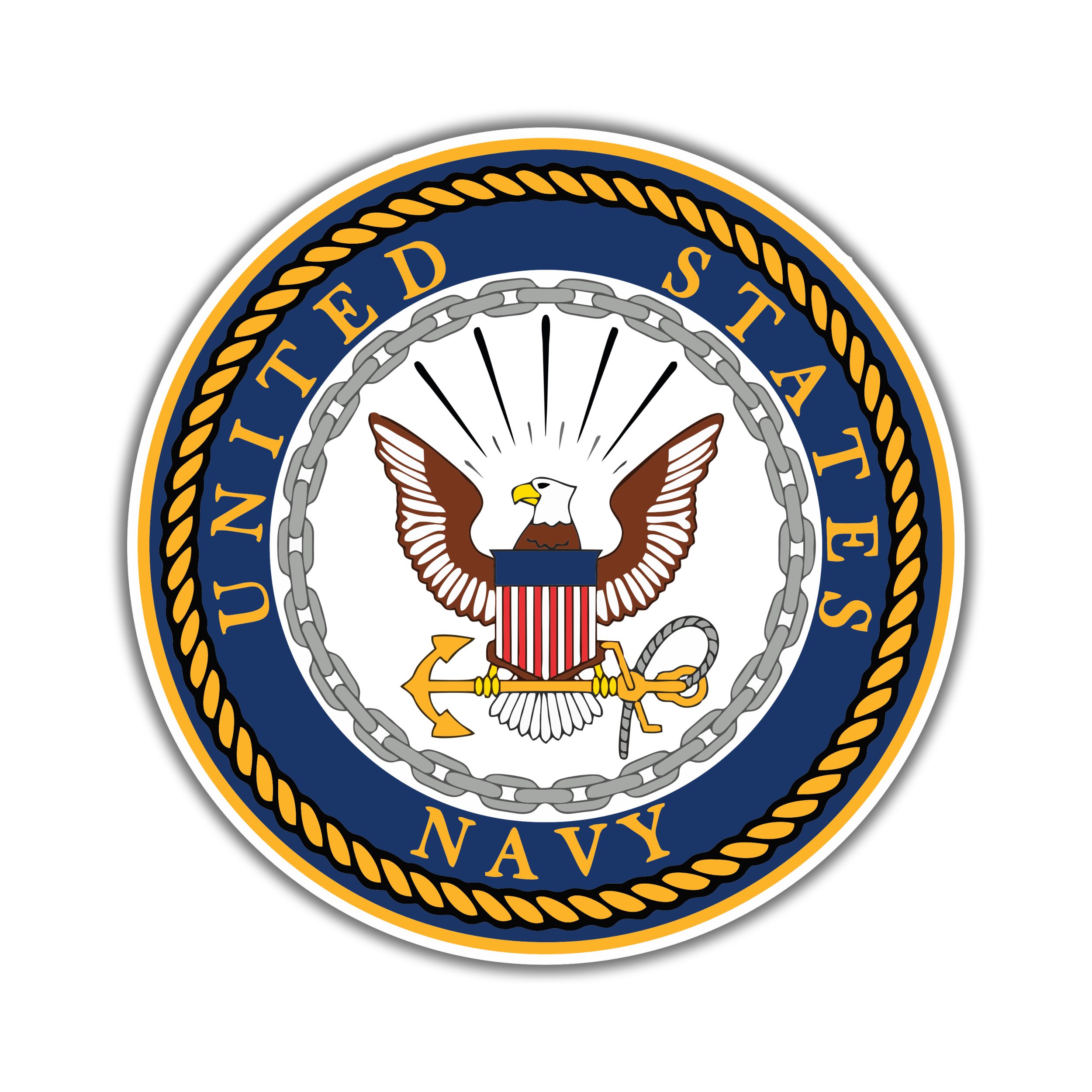 Navy Full Color Vinyl Decal