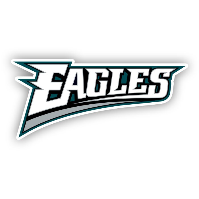 Philadelphia Eagles – Word Logo - Rectangle - Temporary Tattoo