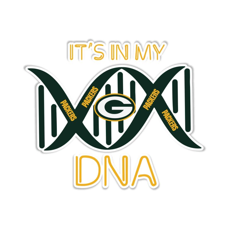 Green Bay Packers - Rectangle - Full Color Vinyl Sticker - Custom Size