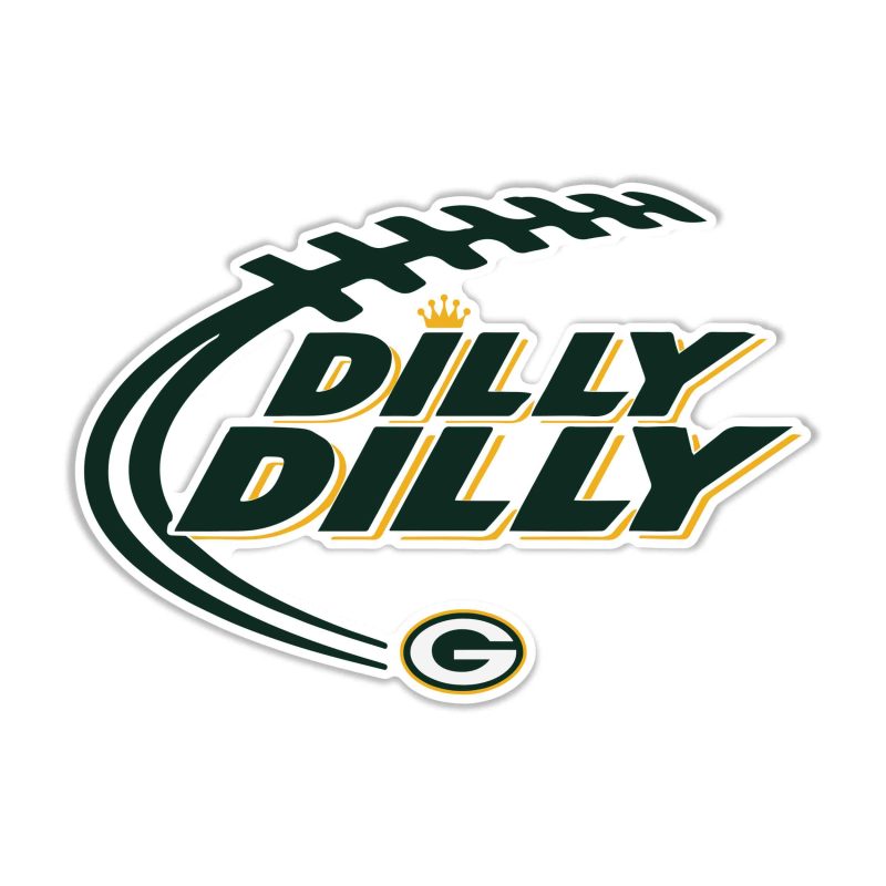 Green Bay Packers - Full Color Vinyl Sticker - Custom Size
