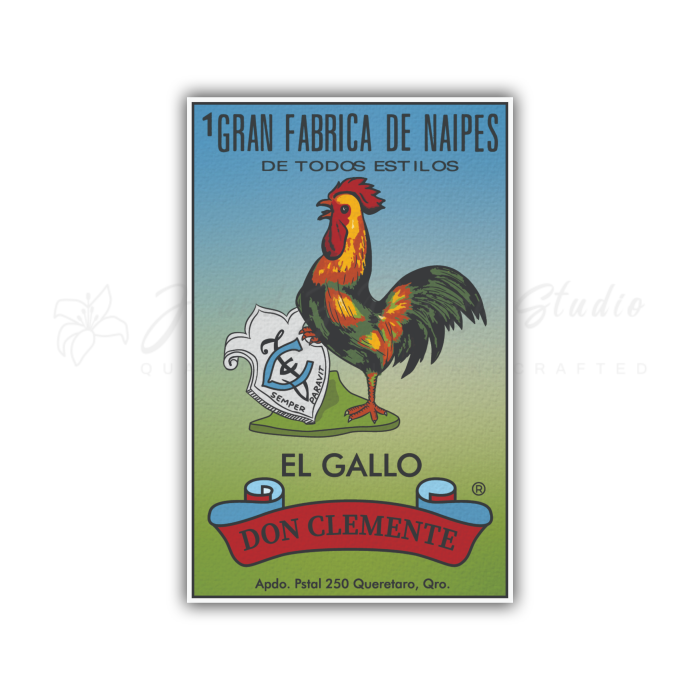 Loteria - El Gallo - Full Color Vinyl Decal - Custom Size