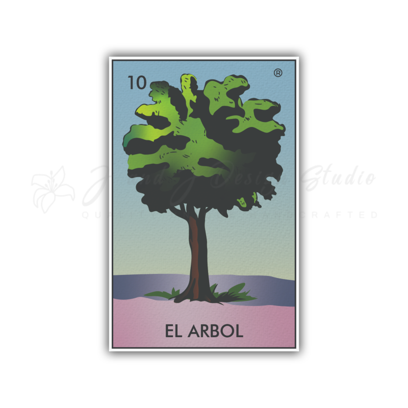 Loteria – El Arbol – Full Color Vinyl Decal – Custom Size
