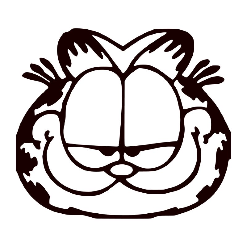 Garfield Vinyl Decal - Custom Size