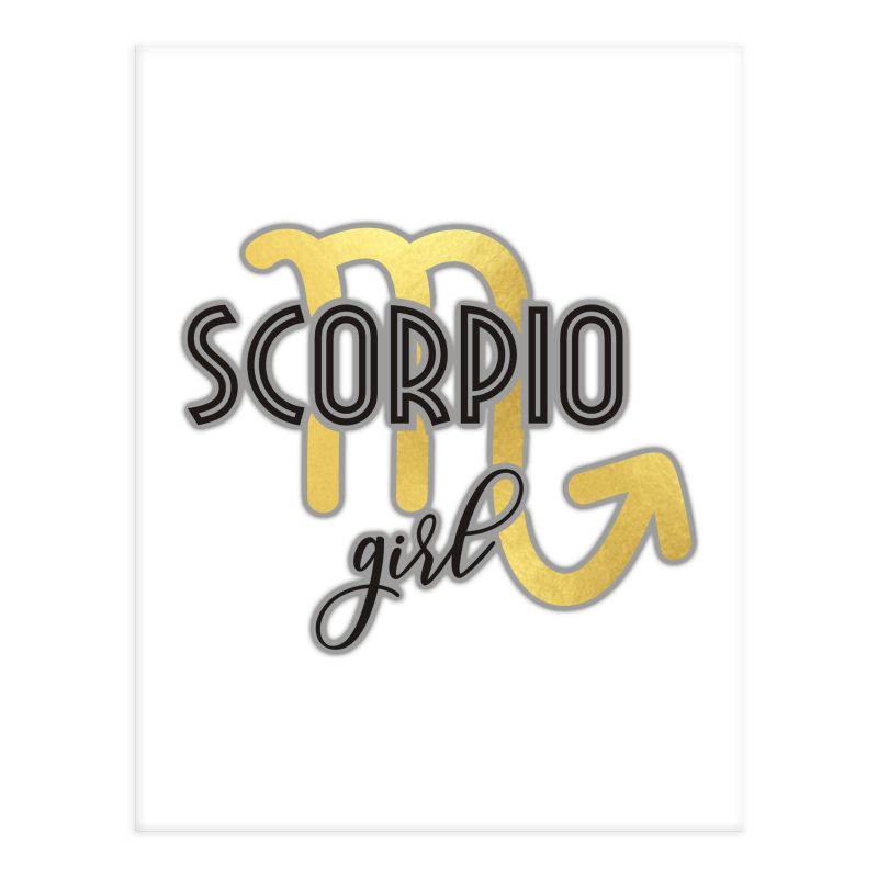 Scorpio Girl - Full Color Vinyl Decal - Custom Size