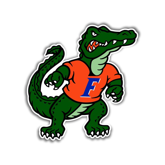 Florida Gators - Gator With Jersey - Temporary Tattoo