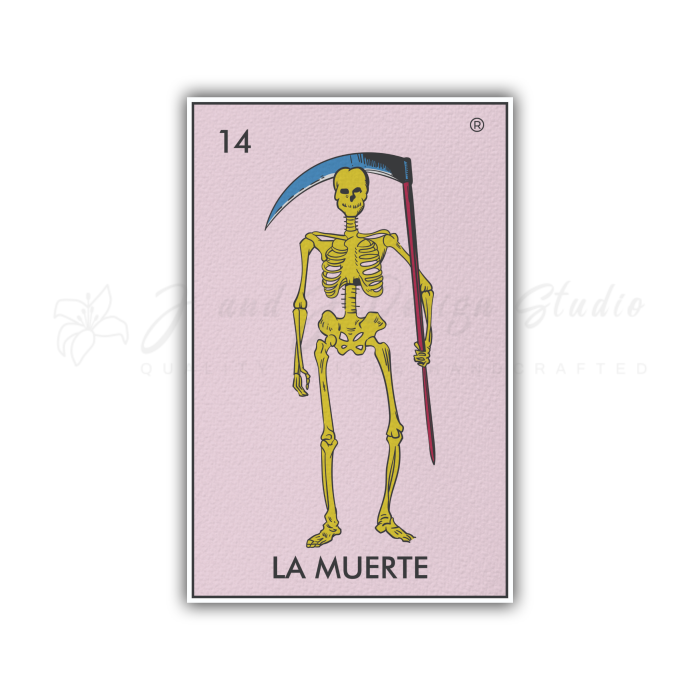 Loteria – La Muerte – Full Color Vinyl Decal – Custom Size