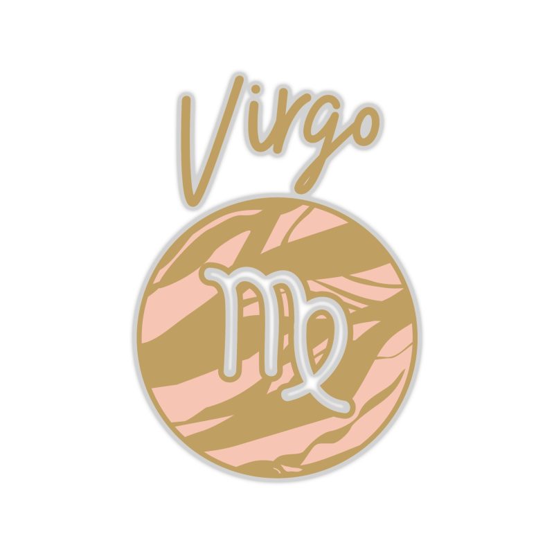 Virgo Marble - Full Color Vinyl Decal - Custom Size