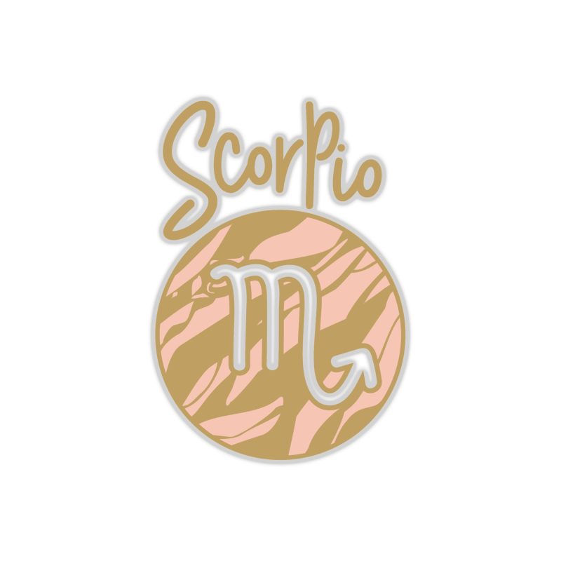 Scorpio Marble - Full Color Vinyl Decal - Custom Size
