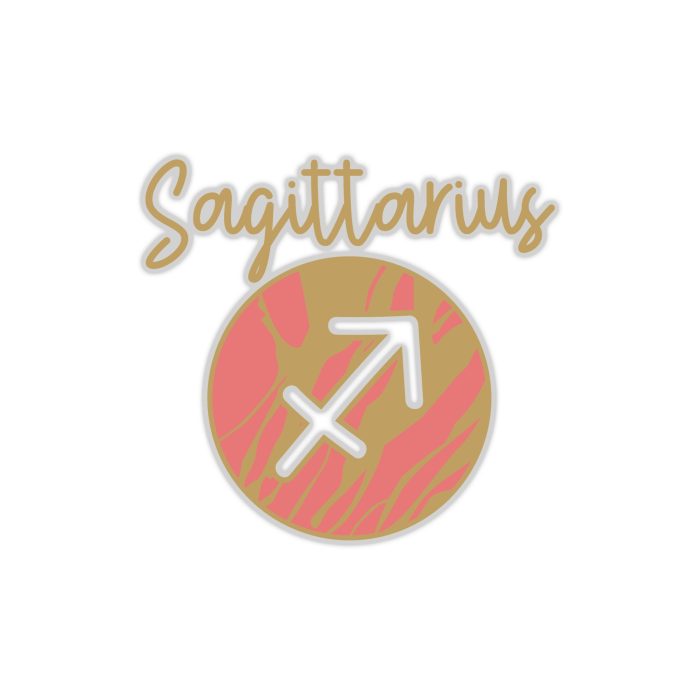 Sagittarius Marble - Full Color Vinyl Decal - Custom Size