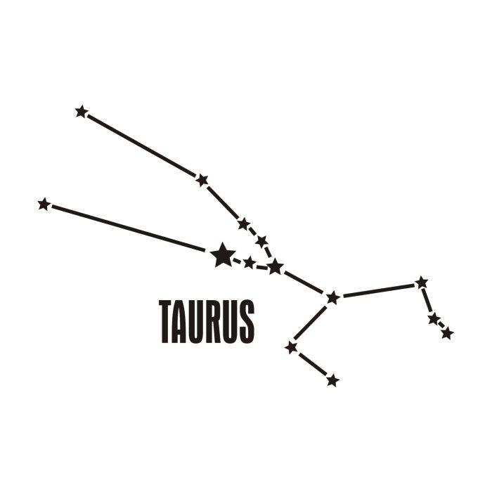 Taurus Horoscope Vinyl Decal - Custom Size