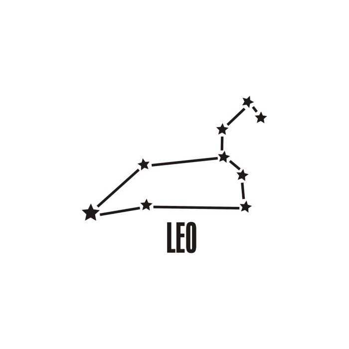 Leo Horoscope Vinyl Decal - Custom Size
