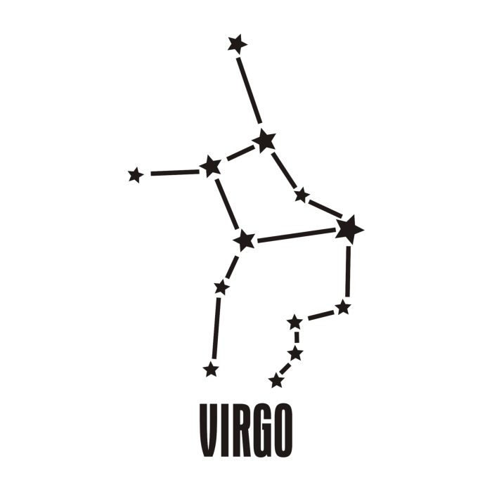 Virgo Horoscope Vinyl Decal - Custom Size