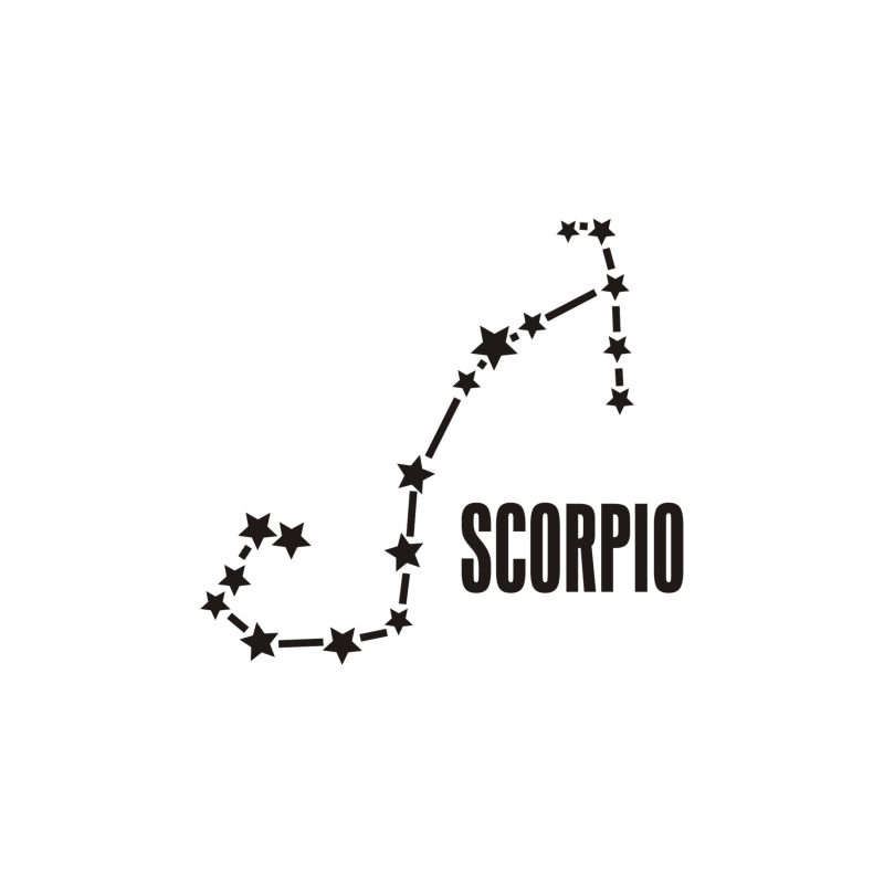 Scorpio Horoscope Vinyl Decal - Custom Size