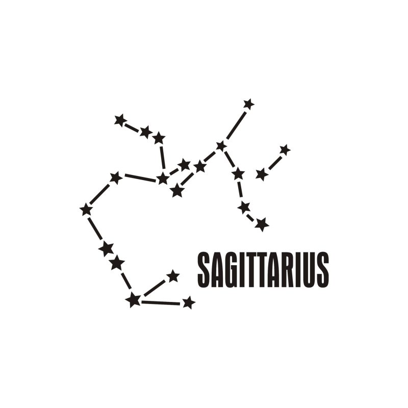 Sagittarius Horoscope Vinyl Decal - Custom Size