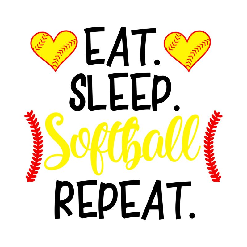 Softball Full Color Vinyl Decal - Custom Size