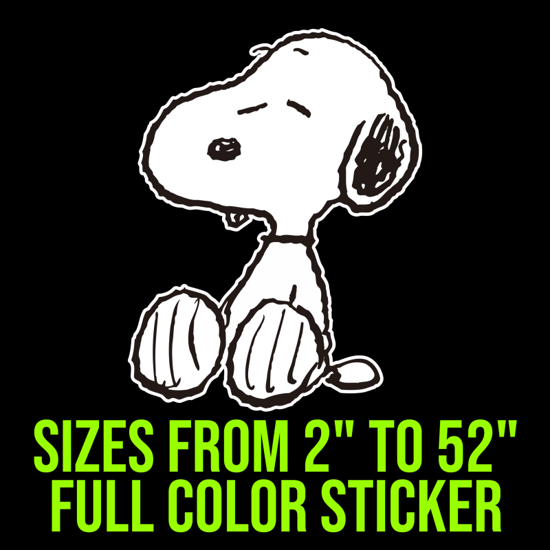 Snoopy Full Color Vinyl Decal