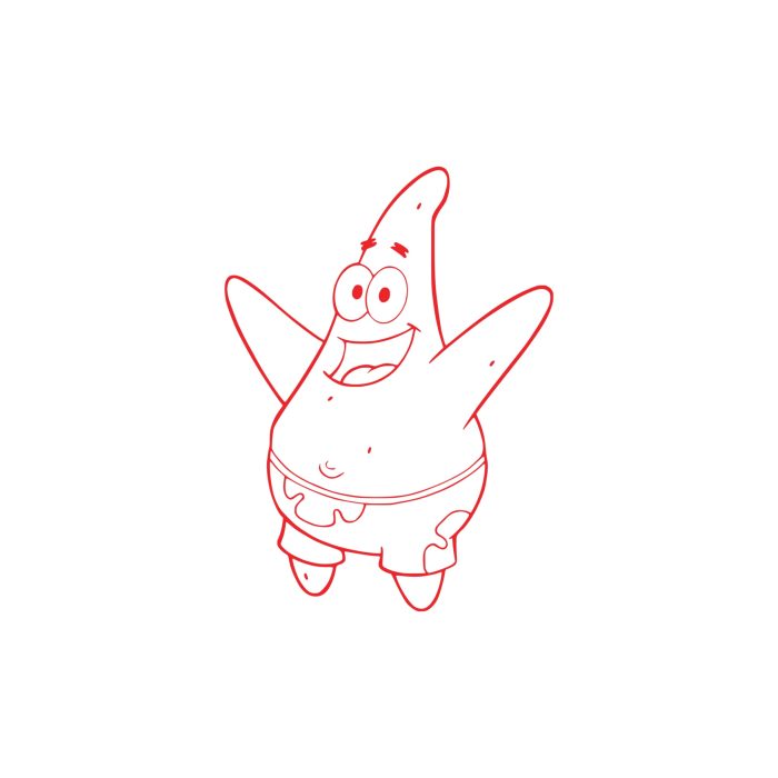 Spongebob Vinyl Decal - Custom Size