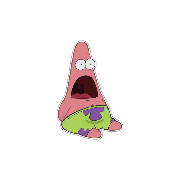 Spongebob - Patrick - Full Color Vinyl Decal - Custom Size