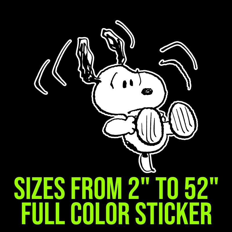 Snoopy Full Color Vinyl Decal