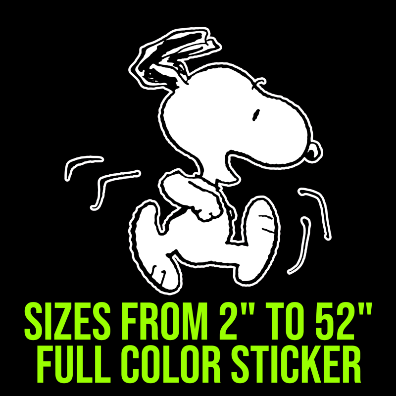 Snoopy Full Color Vinyl Decal